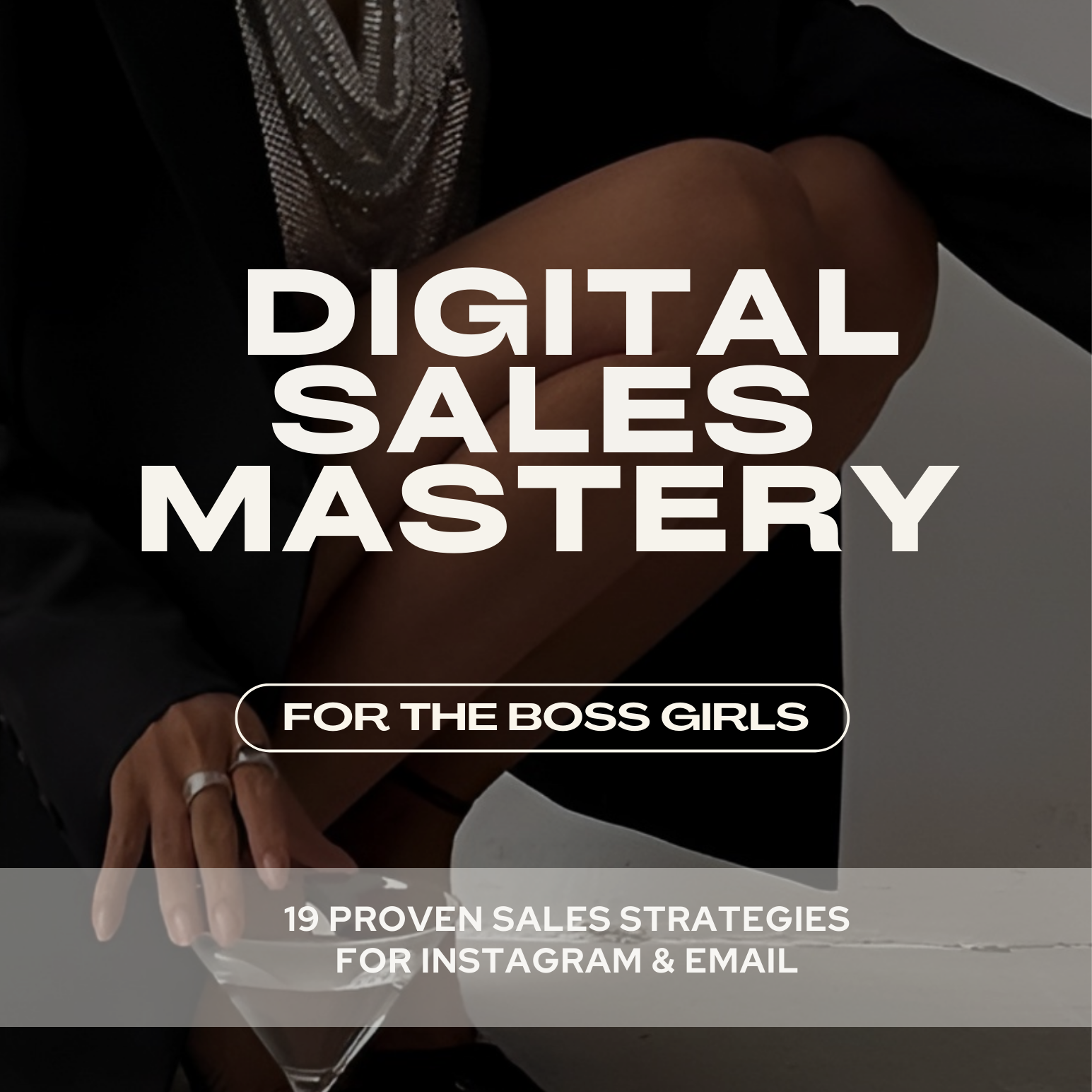 Promotional graphic for 'Digital Sales Mastery for the Boss Girls' with text overlay.
